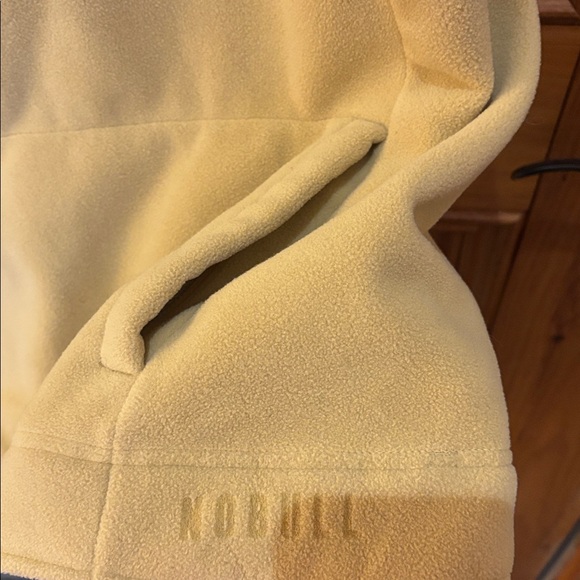 NOBULL khaki color fleece cowl neck vest - Picture 3 of 4